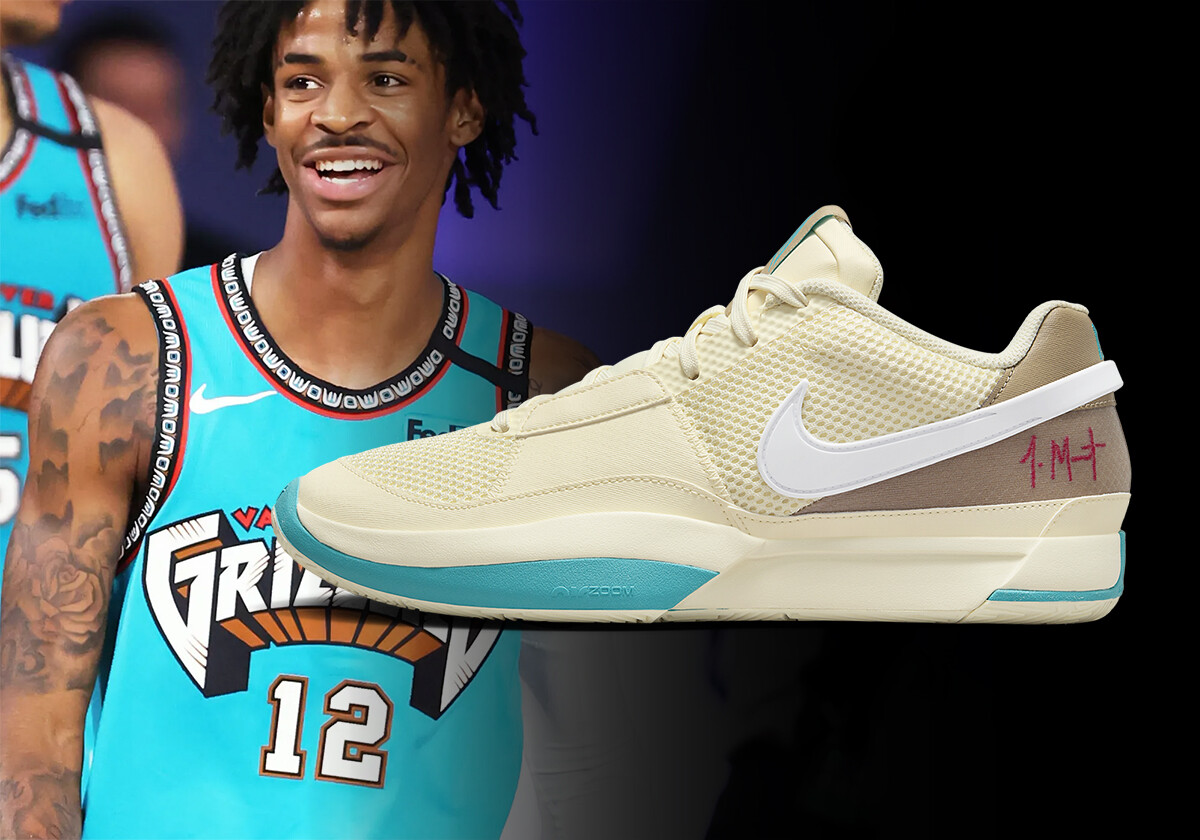 Кроссовки Nike Ja Morant 1 Для сезонных каникул Grizzlies с кокосовым молоком DR8785-102 sz 13 Мужские