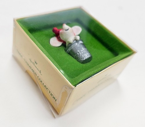 Hallmark Tree Trimmer Collezione 1978 Topo Ditale Decorazione Natalizia con Scatola - Foto 2 di 8