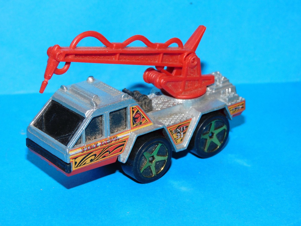 Hot Wheels Camion De Pompiers 1988 - Fabriqué En Thaïlande, échelle 1/72, Avec Lance, Modèle DPT Unit 31