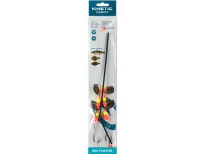 Kinetic Sabiki Sea Boom #2/0 Tivoli Plattfisch Scholle Flunder Vorfach Rig syste