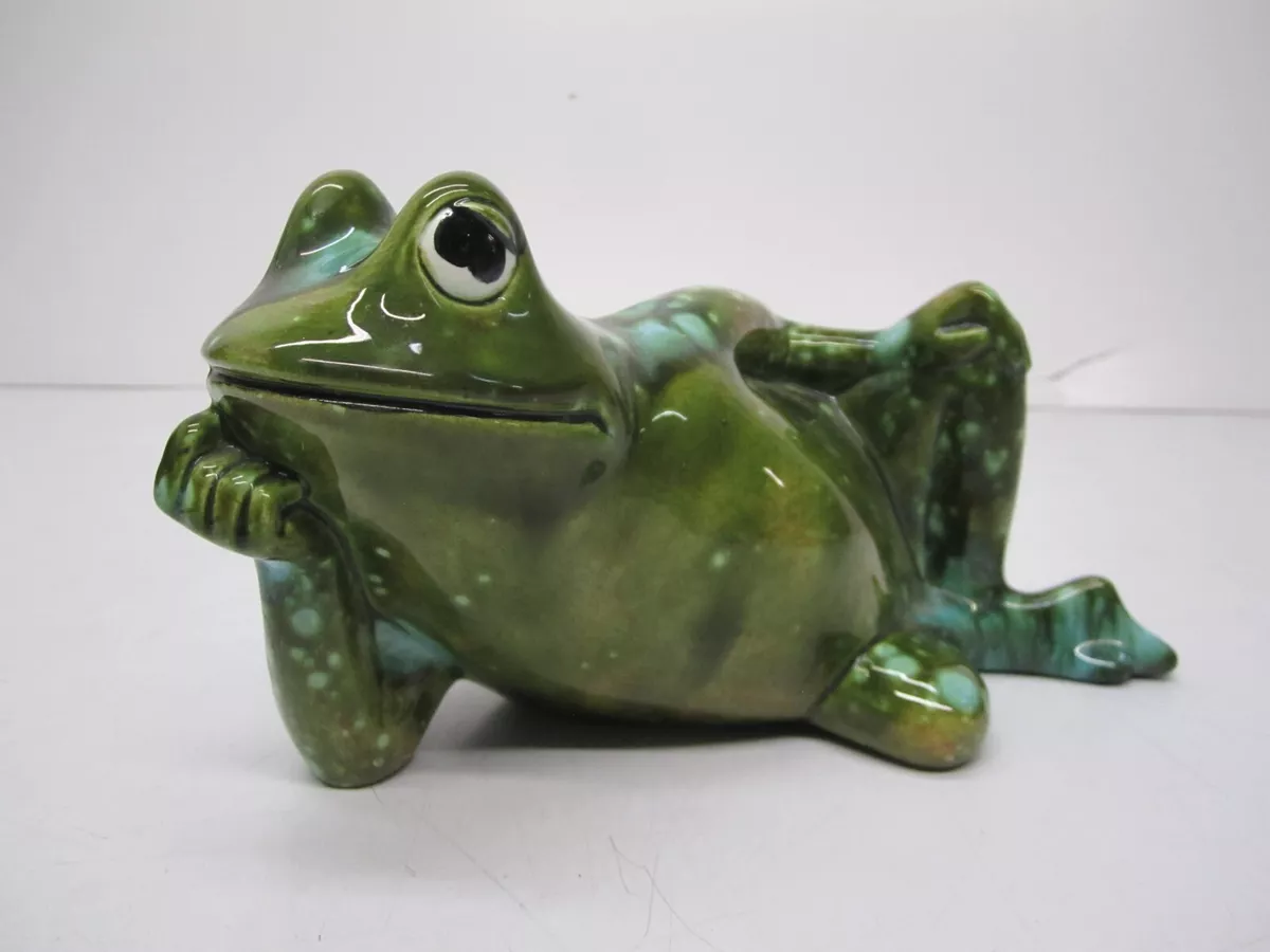 Vtg 1960s Signed Maris Ceramic Statue Figurine Lounging Thinking