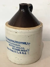 Vintage 1 GL 1800’s Hansen’s Laboratory Rennet Extract Jug Little Falls, N.Y.
