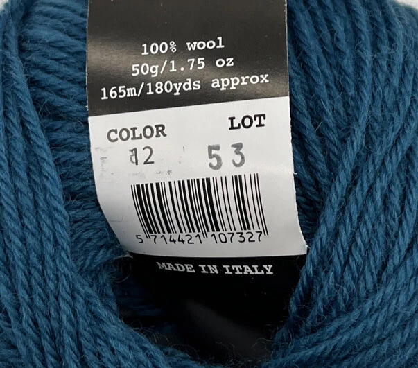 Hobbii Happy Sheep Baby Wool Yarn "Teal" 4 Skein #552 - Image 2 of 3