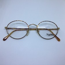 BYBLOS B522 Vintage Brille Schildkröten Gold Oval Unisex gold glasses