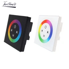 wall mounted Touch Panel Controller glass panel dimmer switch single color RGB