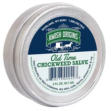 Amish Origins Old Time Chickweed Salve - Poison Ivy/Oak, Burns, Dry Skin - 2 OZ