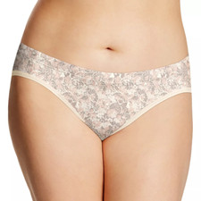 Barely There by Maidenform Invisible Look Batik Blossoms Floral Bikini Size 6/M