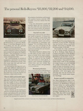 1971 Rolls Royce Silver Shadow Sedan Convertible Coupe Photo Vintage Print Ad