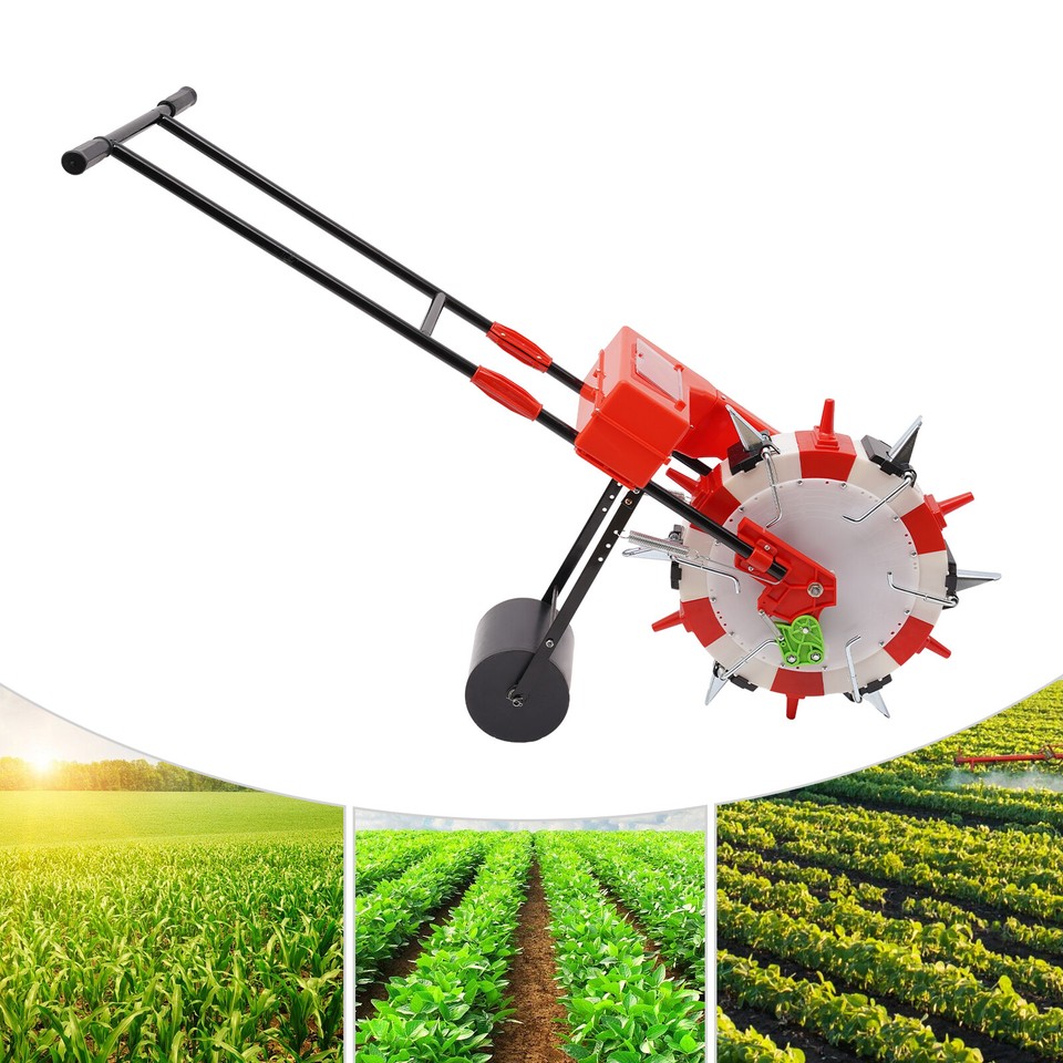 Precision Manual Seeder Garden Seed Planter Spreader HandPush Roller