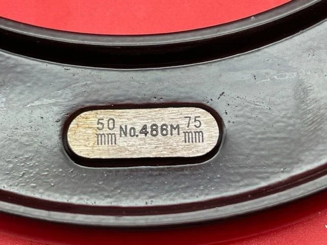 Микрометр Starrett 486MP-75 METRIC тип лезвия диапазон 50-75 мм В НАЛИЧИИ СТАРЫЙ ДИЗАЙН - Изображение 3 из 4