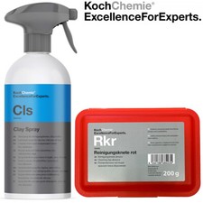 Koch Chemie Gleitspray Clay Spray 500 ml + Reinigungsknete rot 200g