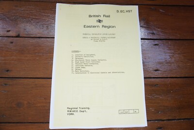 HST Class 253 254 British Rail Eastern Region Railway manuelle elektrische Steuerung