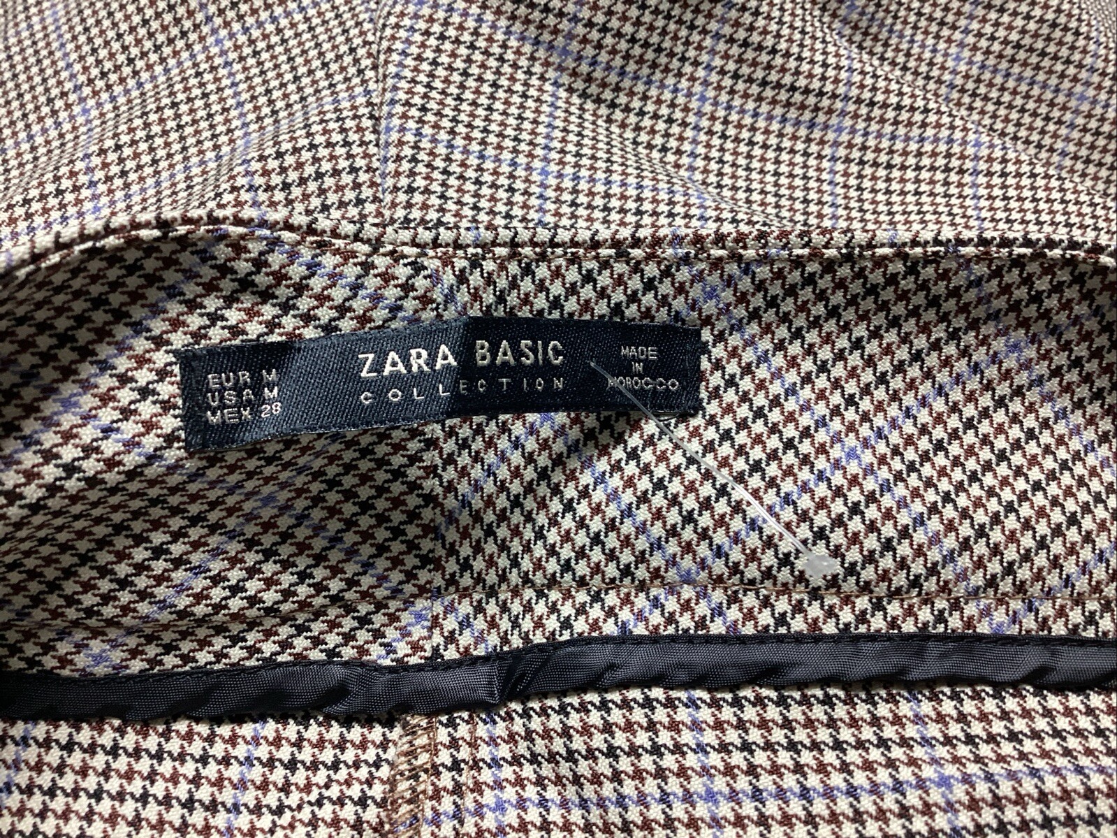 Zara Basic Pants Women's Size Medium Pockets Ging… - image 14