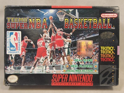 Tecmo Super NBA Basketball (Super Nintendo | SNES) Authentic BOX ONLY
