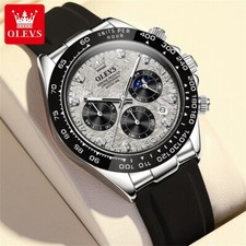 Waterproof Quartz Luxury Watch OLEVS Business Men's Luminous Date Strap