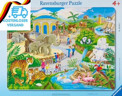 BESUCHE DEN RAVENSBURGER-STORE Ravensburger Kinderpuzzle - 06661 Besucher Im Zoo - Rahmenpuzzle Für Kinder Ab 4