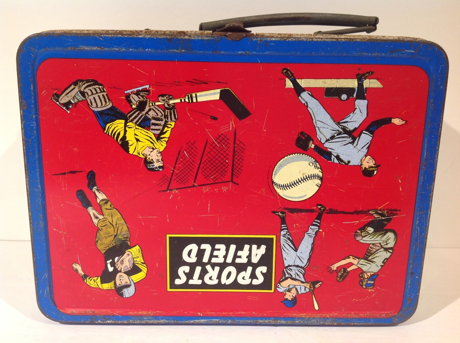 1957 OHIO ART SPORTS AFIELD DOUBLE UPSIDE DOWN ERROR MISTAKE METAL