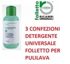 3X Detergente Koboclean Universale Pulilava Folletto SP 520/530 sp600s SP7S