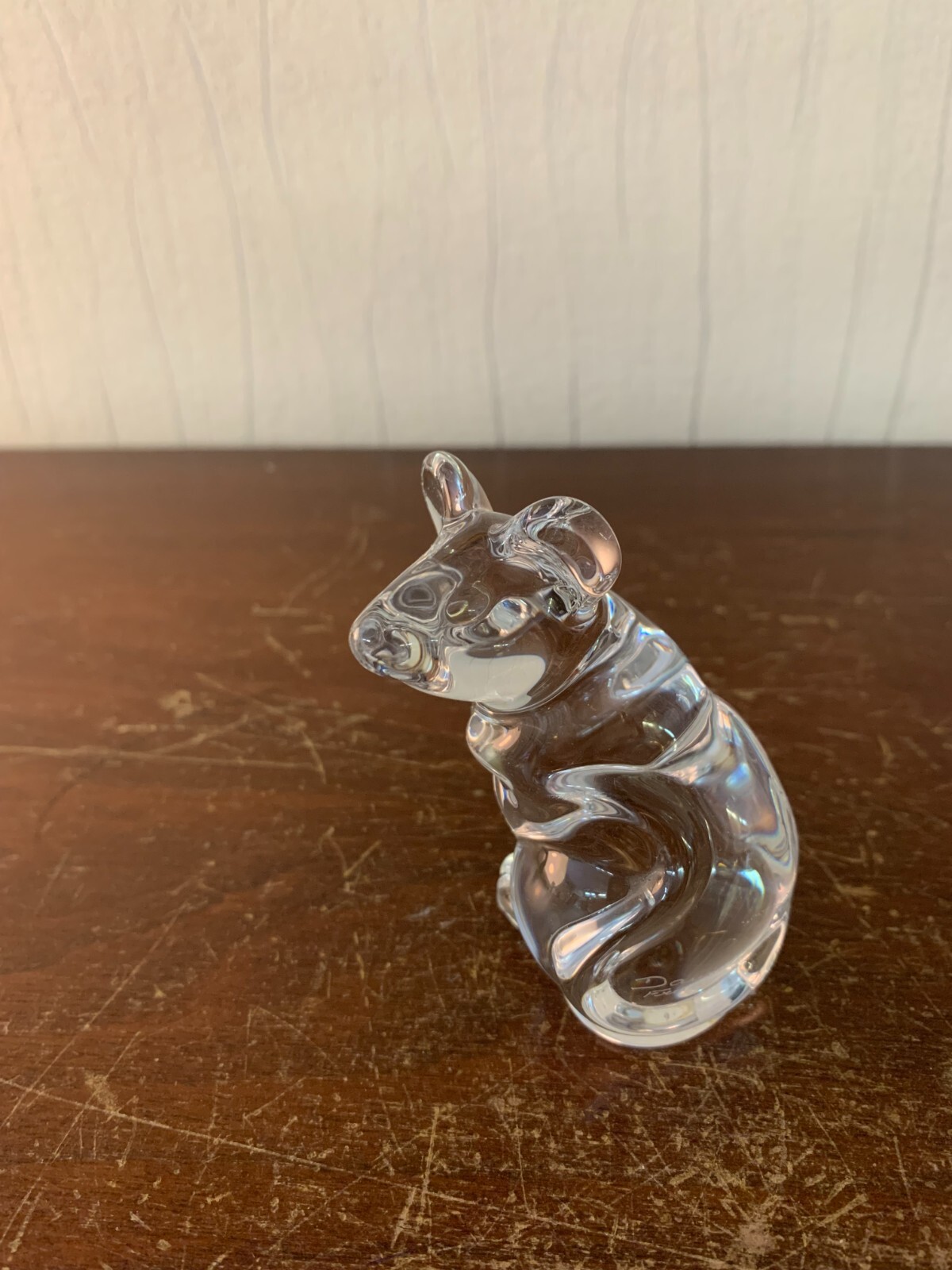 Mouse Paperweight In Daum France