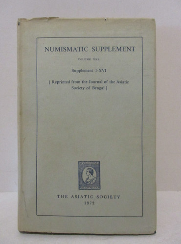 Numismatic Supplement Vol 1 I-XVI Journal of Asiatic Society of Bengal Hardcover