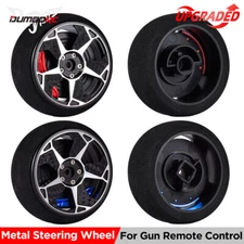 DUMBORC Remote Control Handwheel Metal Sponge RC Transmitter Steering Wheel