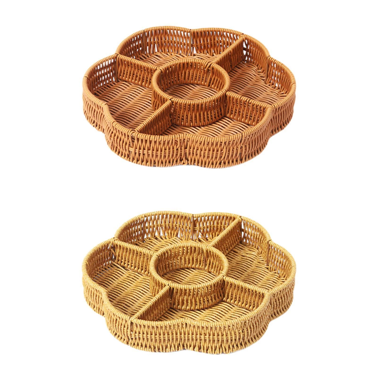 Dried Fruit Tray Bread Basket Snack Serving Tray for Dining Room Party Home