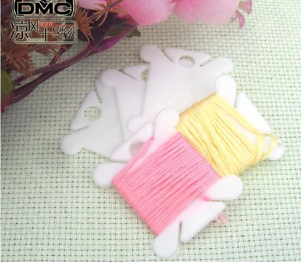 25-100PCS Plastic Embroidery Floss&Craft Thread Bobbins fr Storage Holder - Image 2 of 4