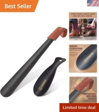 Durable 2-Pack Long Handle Shoe Horns for Easy Wearing - Ideal for Seniors