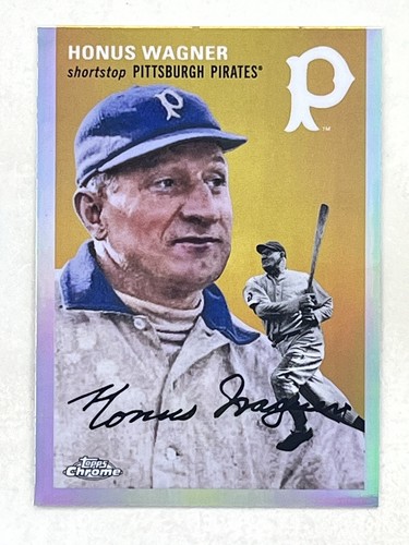 Honus Wagner 2023 Topps chrome platine réfracteur anniversaire #324 carte MLB HOF