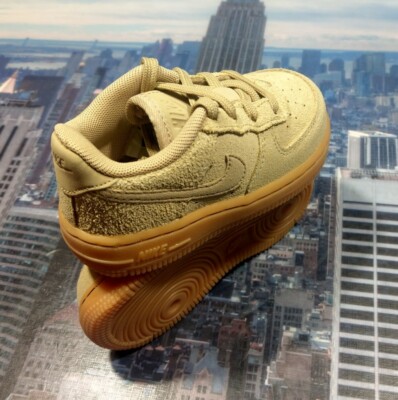 Nike Air Force 1 LV8 Low Suede Mushroom TD Toddler Size 6c 874360 