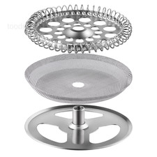 2.6 Inch Filter Parts for 12 oz French Press 3 Pieces 12oz-3pieces A, Sliver