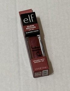 e.l.f. Glow Reviver Lip Oil Glimmer Finish in DIVINE WINE Full Size .25 oz. BNIB