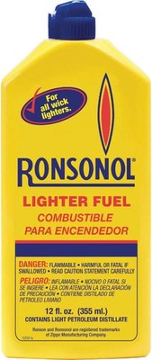 Ronson 12 Oz Can Fuel Fluid For All Zippo Pocket Lighters pack of 12