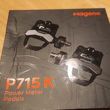 Magene P715 K Power Meter Pedals Wireless Cycling Pedal Set 2 Black/Silver