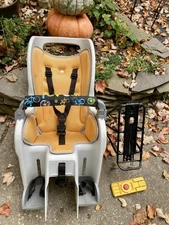 Topeak BabySeat II w/Rack, Child Bike Seat - Yellow & Gray