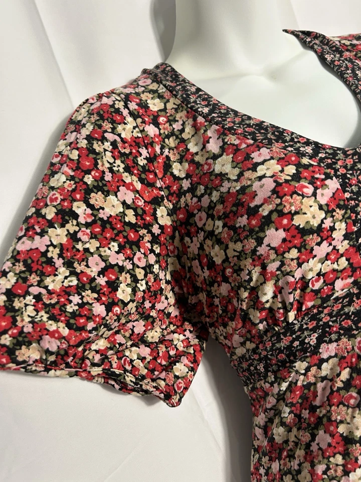 Babydoll vintage de hadas florales Laura Ashley Y2K coqueta casa de campo lechera - 6 Foto 3 de 4