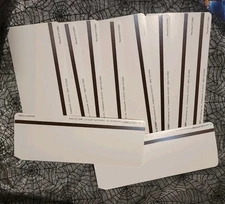 Lot Of 10 Blank CALIFONE Card Master Magnetic Strip Cards 9" x 3.5" #1100BC NOS