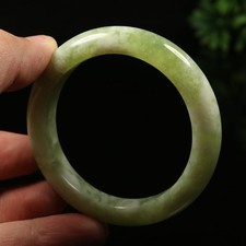 55mm Certified 100% Natural Grade A Green Jade Bracelet Bangle Xiu Jade 06385
