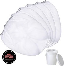 Bolsas de filtro de pintura (paquete de 10), de malla fina blanca, desechables