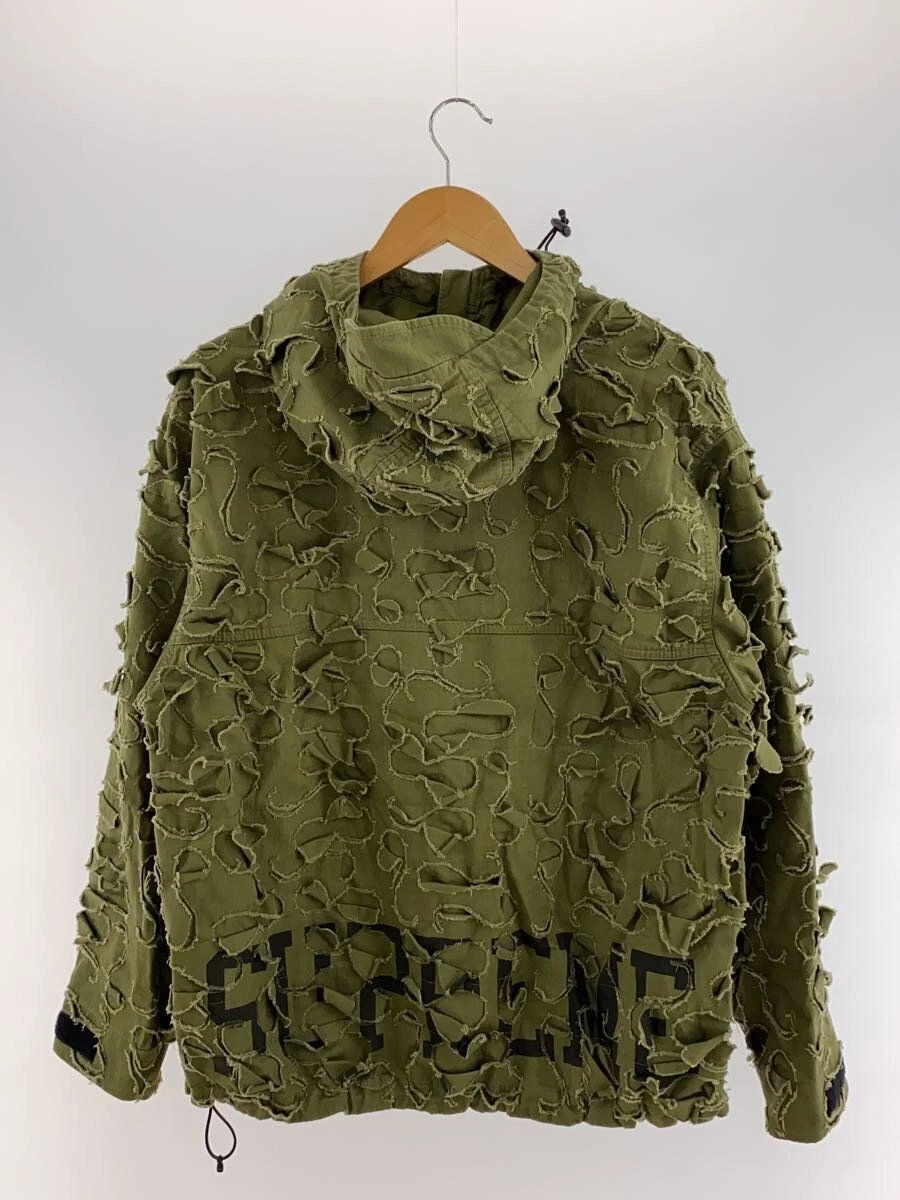 Felpa con cappuccio Supreme 22AW Griffin Anorak S cotone kaki usata