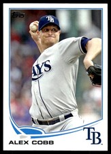 Alex Cobb 2013 Topps Opening Day #146 Rays MLB READ FREE SHIPPING AutographDen