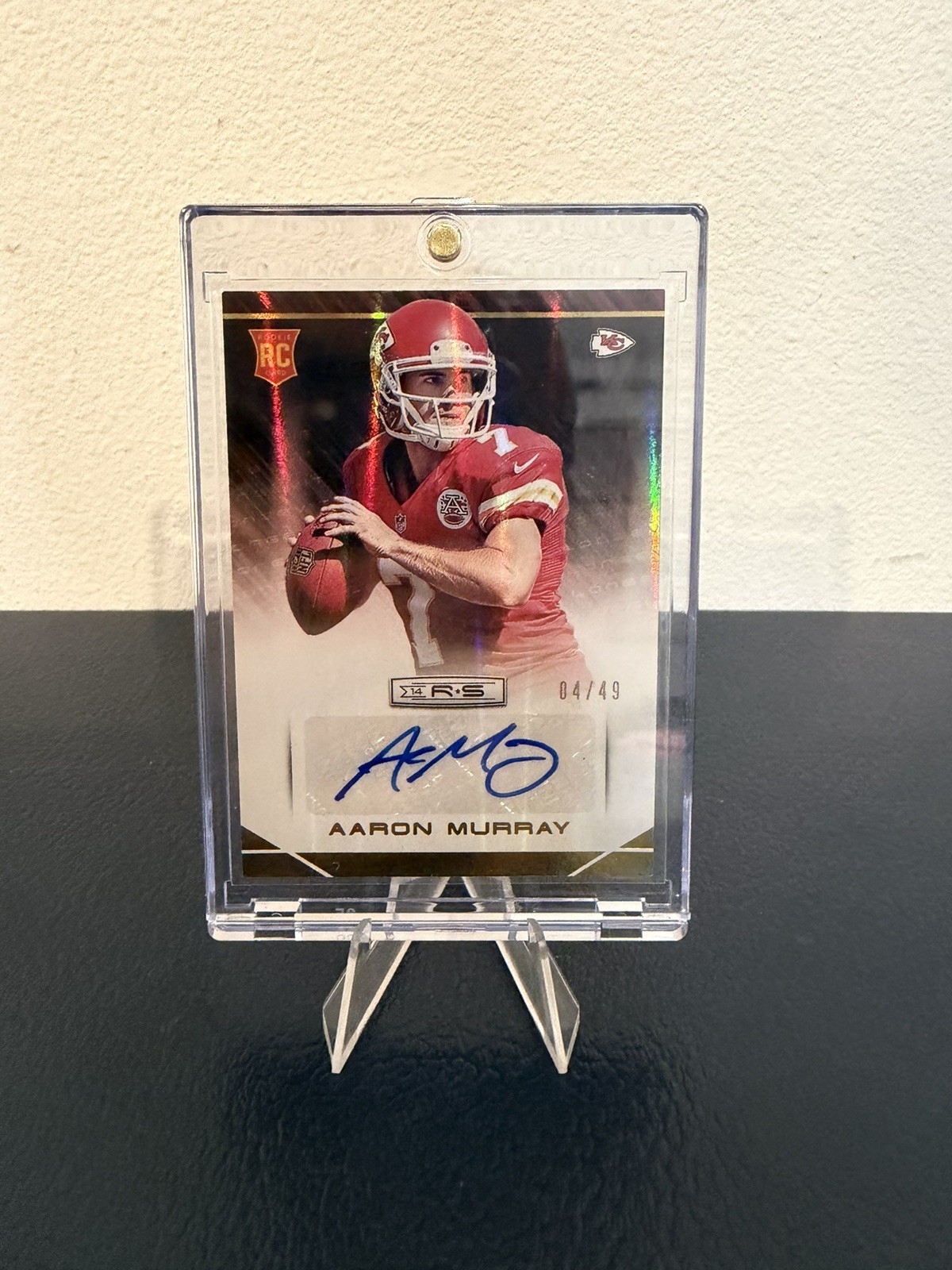 Aaron Murray Panini Rookies & Stars #103 Autograph Longevity Gold