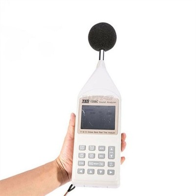 Real Time TES-1358C Sound Analyzer 1/1 / 1/3 Octave Band Analysis xa