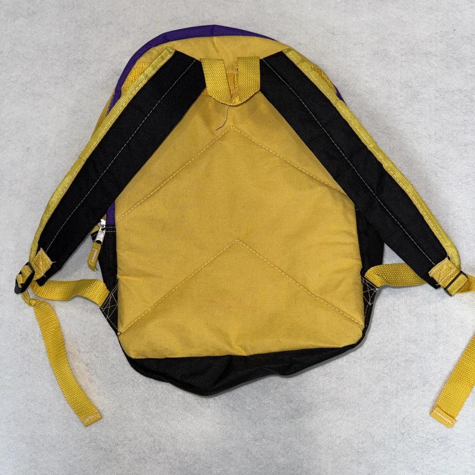 Mochila Kobe Bryant 24 NBA Legend amarilla púrpura diseño raro bolsa de libros escolares Foto 3 de 4