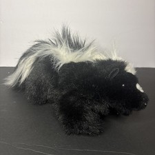 Folkmanis Skunk Puppet Black White Realistic Animal Learning Toy 12"