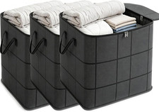 3 Pack XXL Foldable Storage Bags with Reinfor...