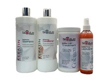 Noah Cosmetics Collagen Keratin Kit-1000ml Shampoo,Conditioner, Mask, Leave in 