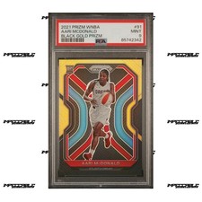 2021 Panini Prizm WNBA - Black Gold #91 Aari McDonald Rookie /5 PSA 9 POP 1