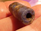 ANCIENT BLUE PRECOLUMBIAN CHAVIN SODALITE TUBE BEAD BOLIVIA PERU 25.5-10.8MM — photo 5