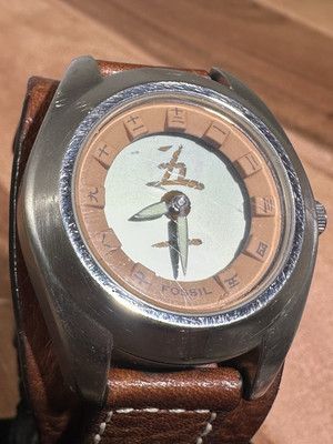 Fossil Big Tic BG-2067 Men's Watch Quartz Analog-Digital Silver